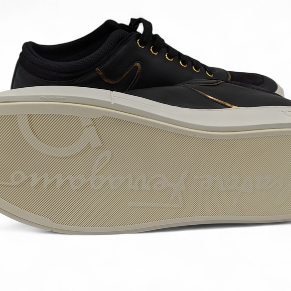 Ferragamo Mens Shoes Noris Sneakers Size 12 New With Box - Picture 6 of 7